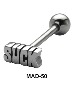 SUCK S316L Tongue Piercing MAD-50